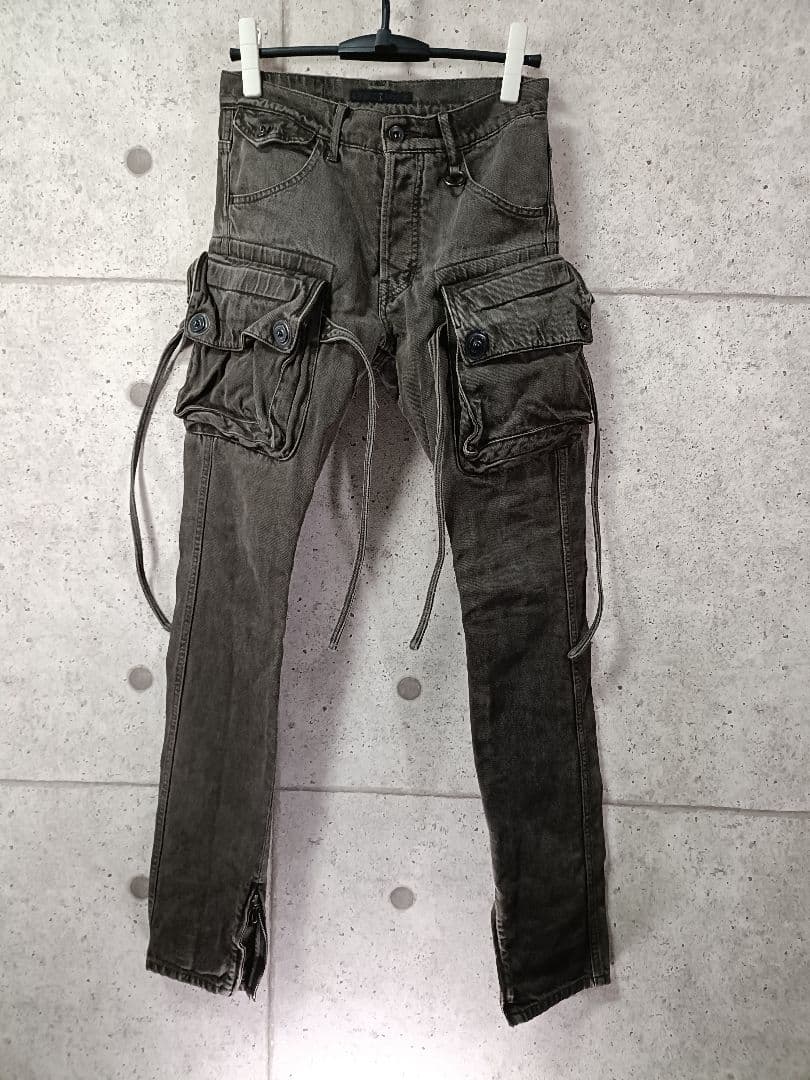 JULIUS デニムカーゴパンツ 美品 size1