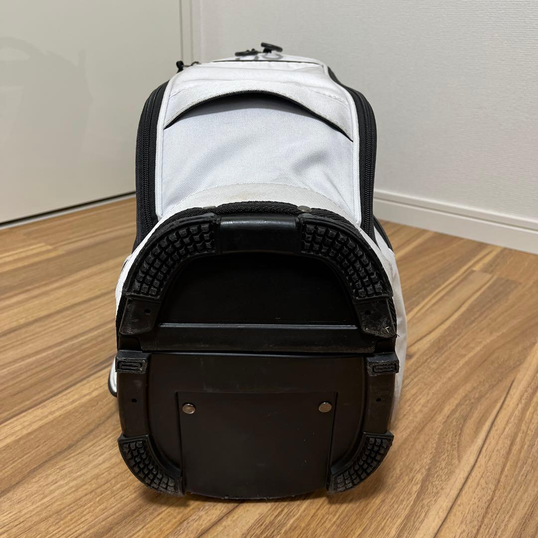 DESCENTE キャディバッグ DQBTJJ03 8.5型 白/黒　スタンド式