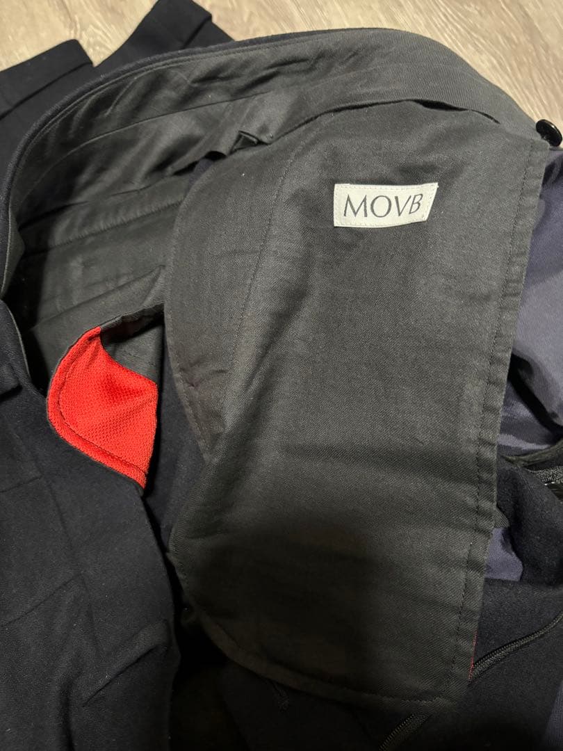 値下げ中！movbモーヴ　ウールジャージー　ネイビーダブル仕上げ