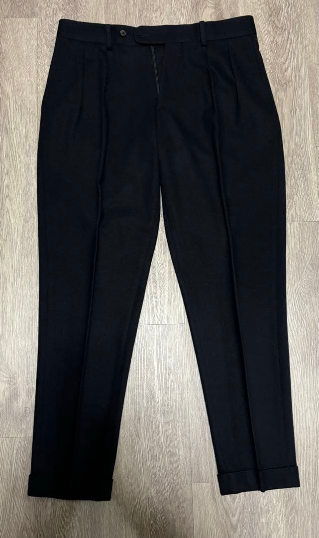 値下げ中！movbモーヴ　ウールジャージー　ネイビーダブル仕上げ