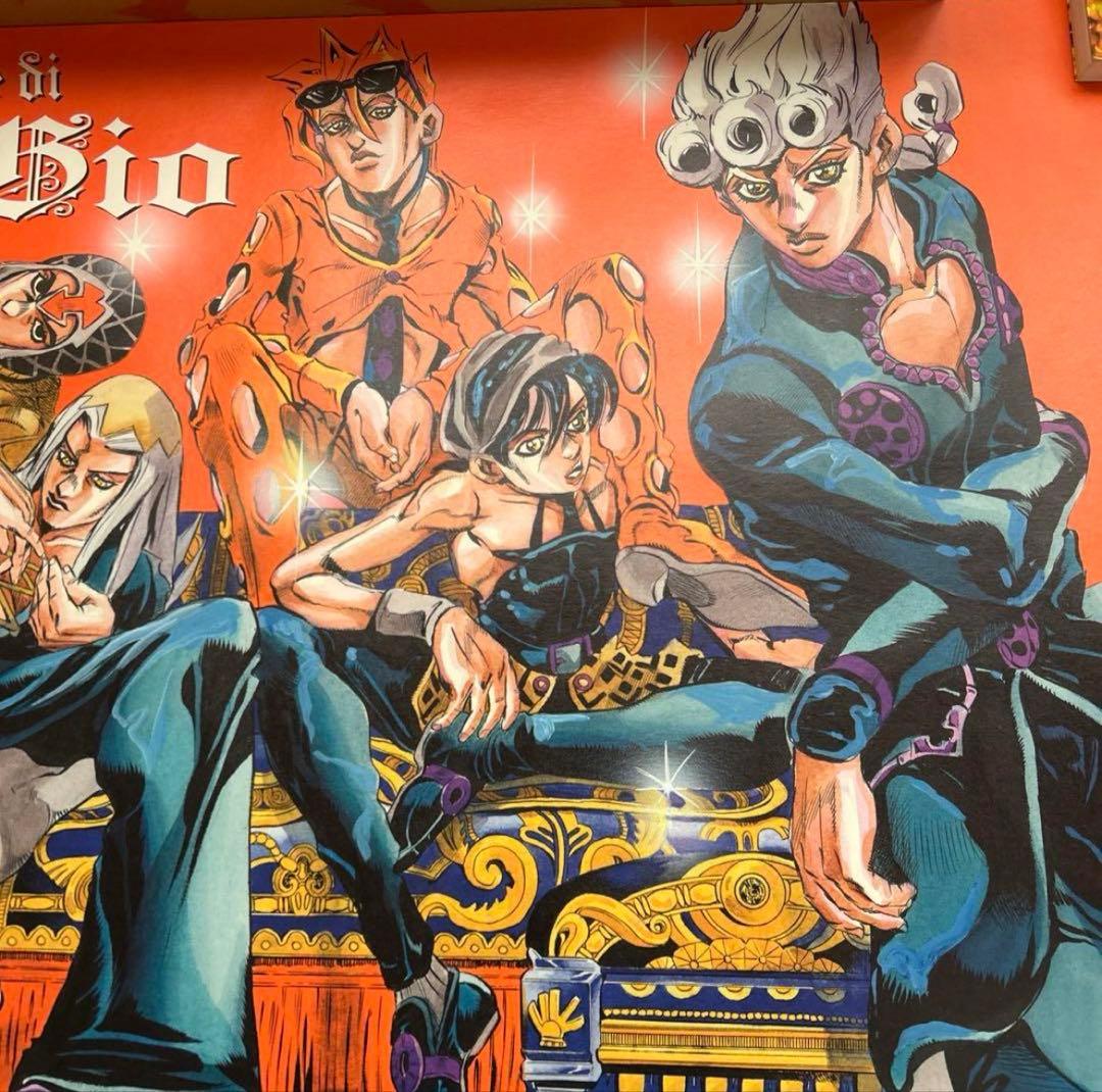 ジョジョ 第五部 黄金の風 JOJO展 B2ポスター ブチャラティチーム