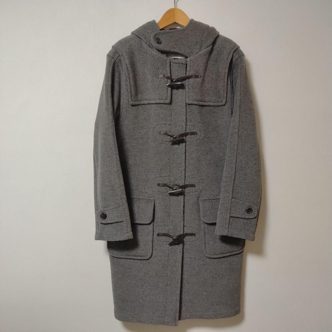 モンゴメリー × ビームス ダッフルコート ウール100% ヘリンボーン グレー