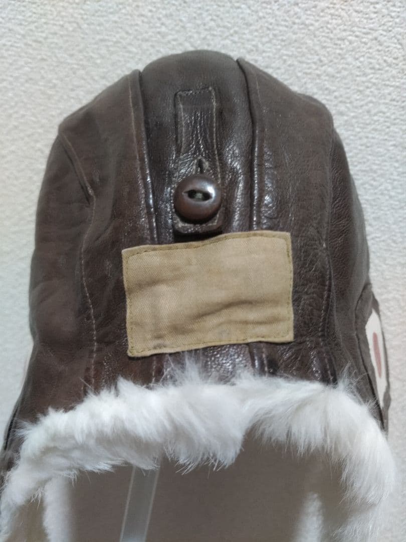 日本海軍　航空隊　飛行帽　複製品　マフラー（代用品）付き