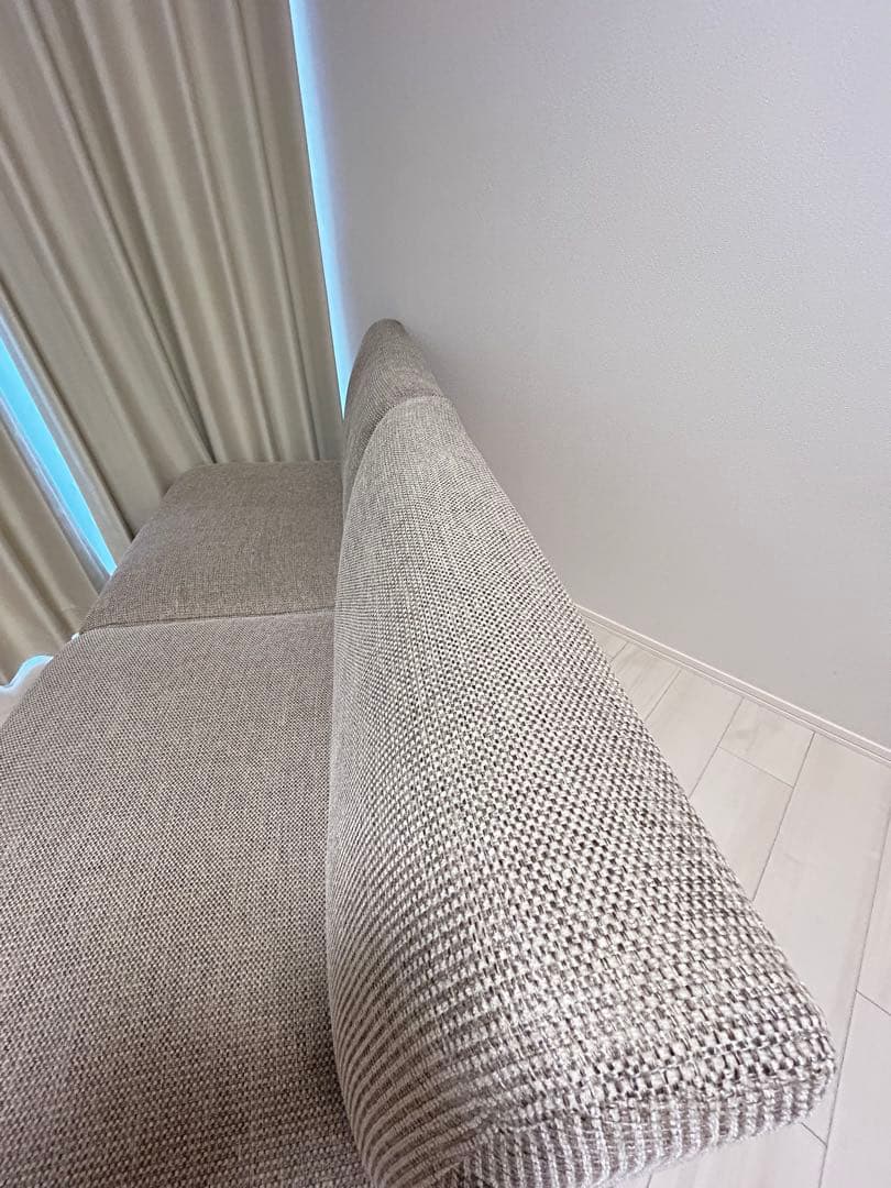 【無印良品】ゆったり座れるアームレスソファ2シーター