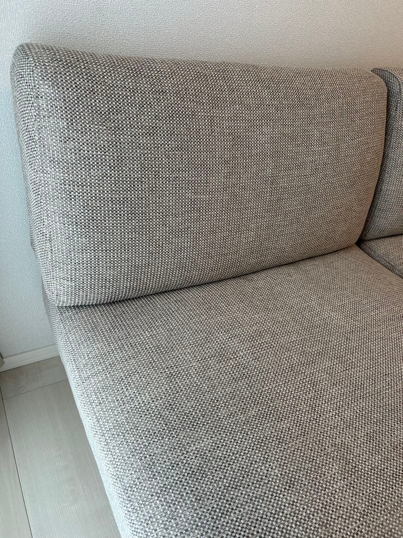 【無印良品】ゆったり座れるアームレスソファ2シーター