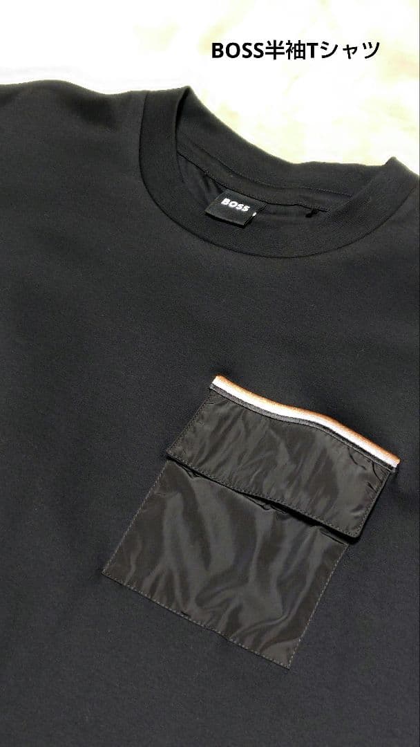BOSS フラップポケット Tシャツ 黒 試着のみ超美品 Lサイズ