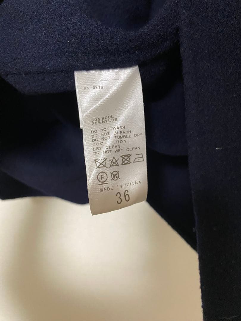 スピックアンドスパン W/Nyダブルブレストリバーコート　ゆったり　オーバー