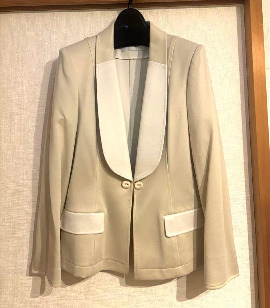 【極美品】miss ashida ジャージーへちま襟ジャケット Mサイズ