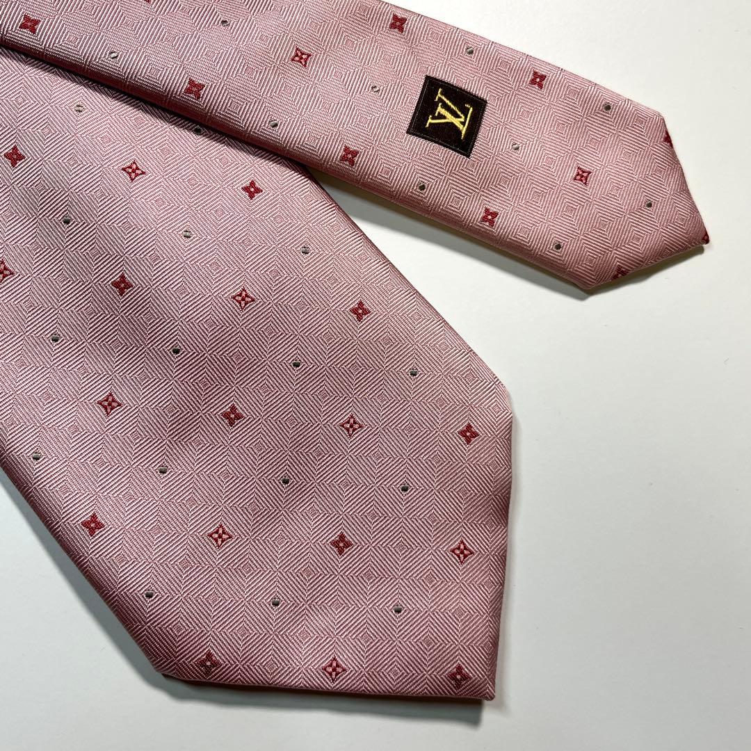 ✨極美品✨LOUIS VUITTON ルイヴィトン　ネクタイ　モノグラムフラワー