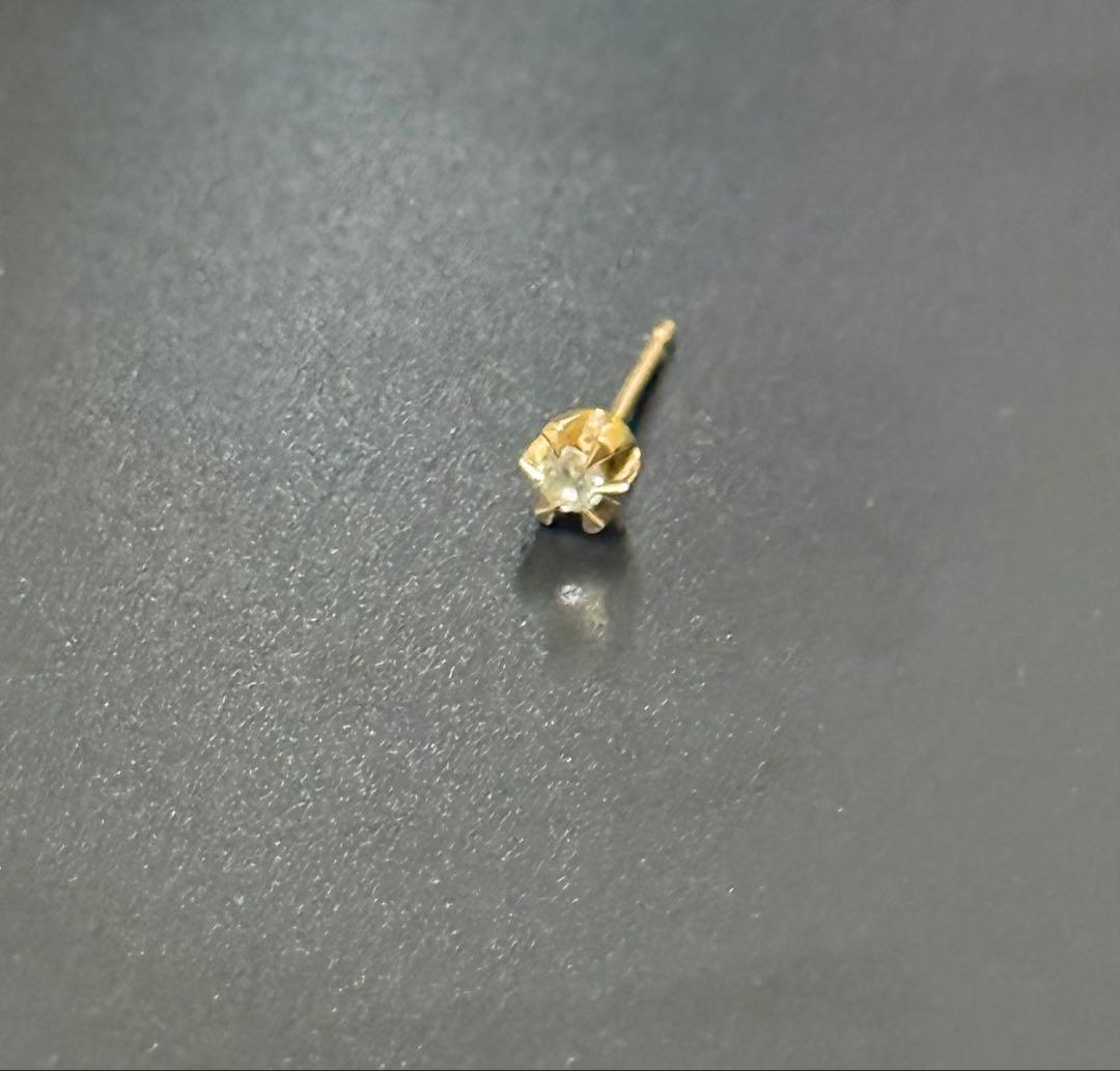 18k ダイヤモンド ピアス(片耳用) 最終値下げ！年末年始割