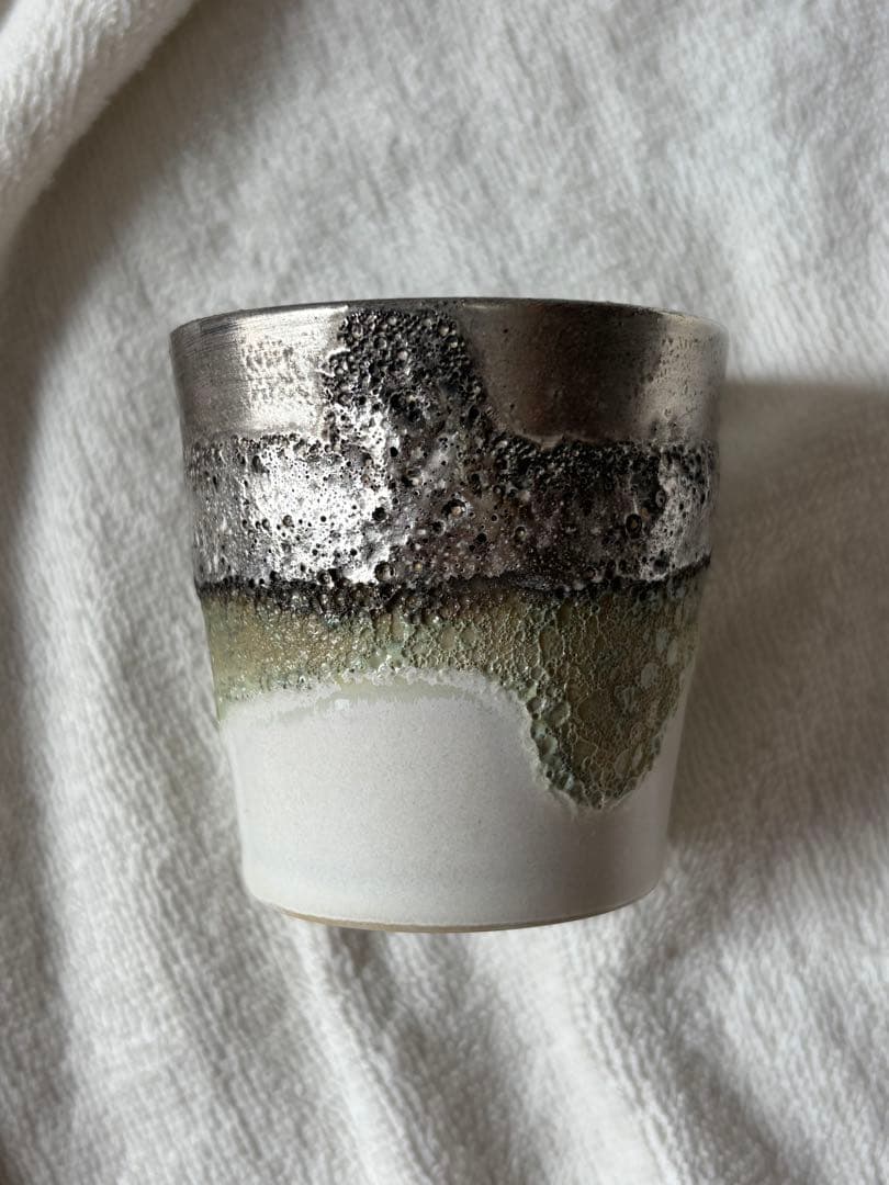 【新品未使用】福村龍太 銀彩カップ