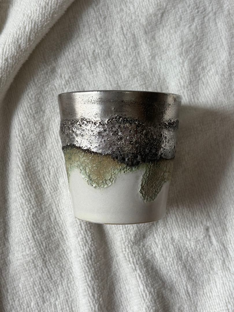 【新品未使用】福村龍太 銀彩カップ