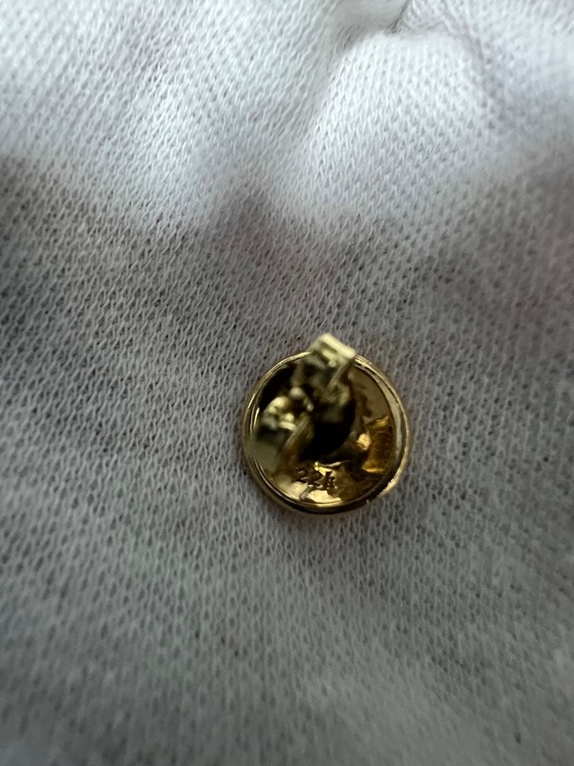 クロムハーツ 22k クロスボール スタッド ピアス 純正ダイヤ 原本付き