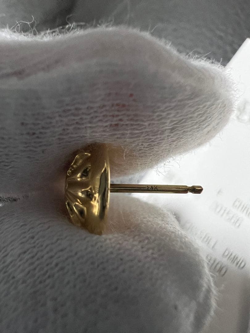 クロムハーツ 22k クロスボール スタッド ピアス 純正ダイヤ 原本付き