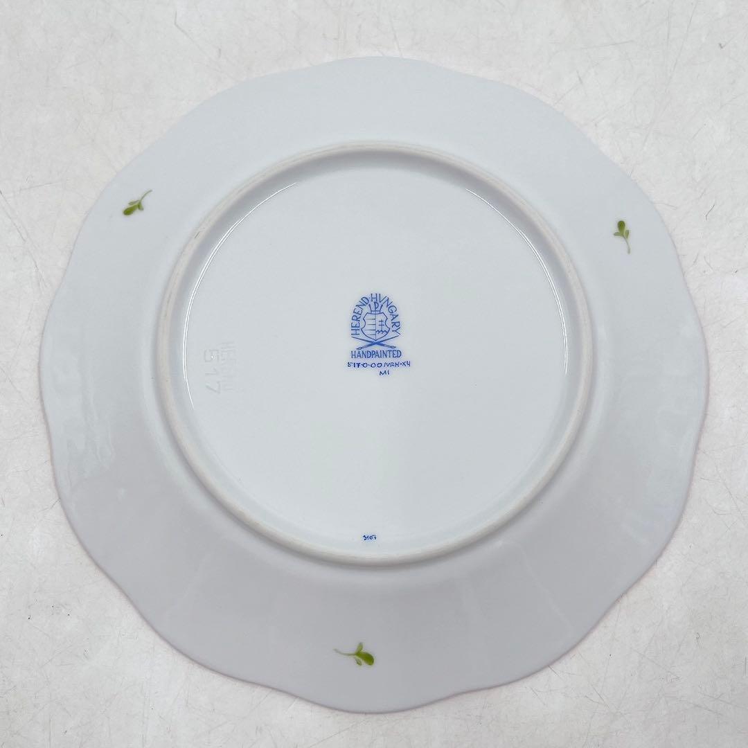 ヘレンド ウィーンの薔薇 ピンク 19cm プレート 透かし彫り 1枚 美品希少