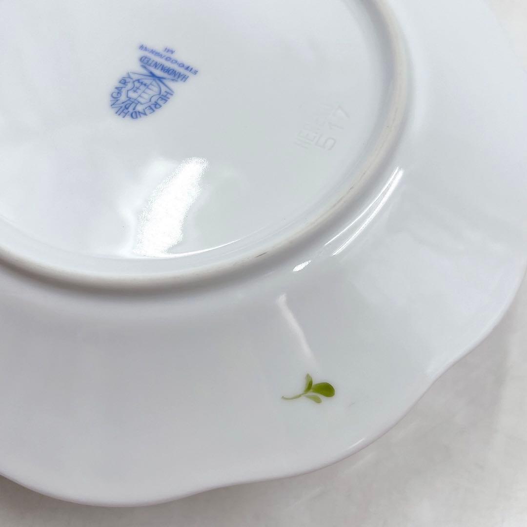 ヘレンド ウィーンの薔薇 ピンク 19cm プレート 透かし彫り 1枚 美品希少