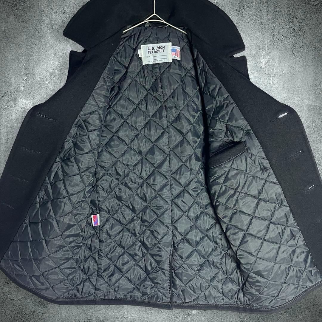 ベクハム♪Schott ショット 740N PEA JACKET 36 黒