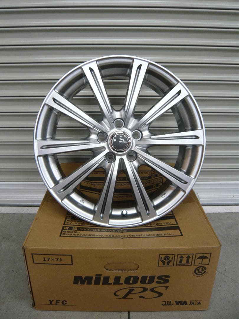 送料込☆ミルアスPS☆17×7J+54☆100/5H☆レガシィ・86・プリウス等