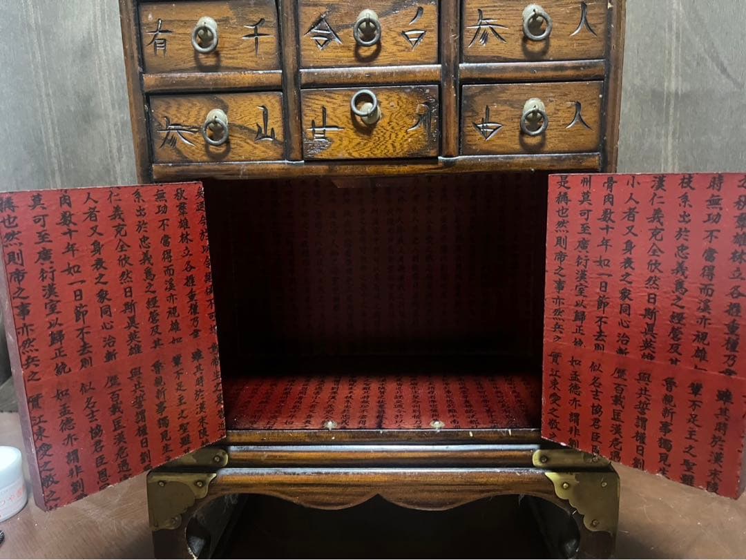 送料込み　薬箪笥　アンティーク家具　李朝