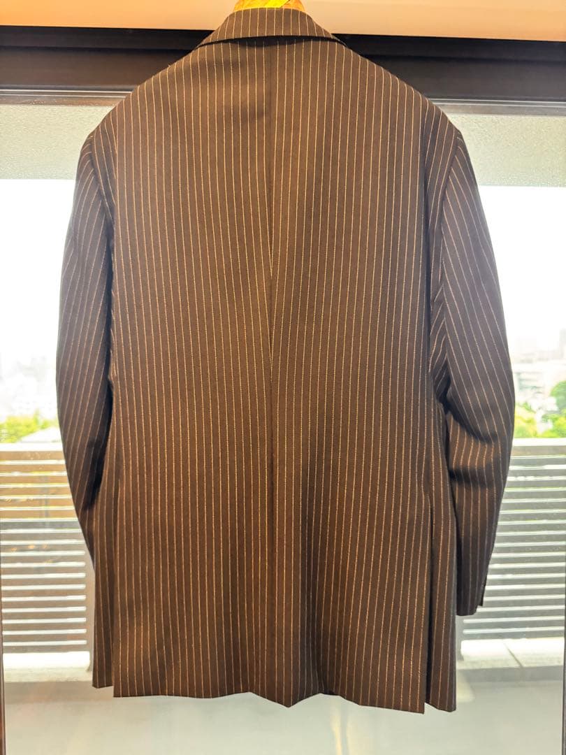 リングヂャケット　ネイビーストライプ スーツ　46