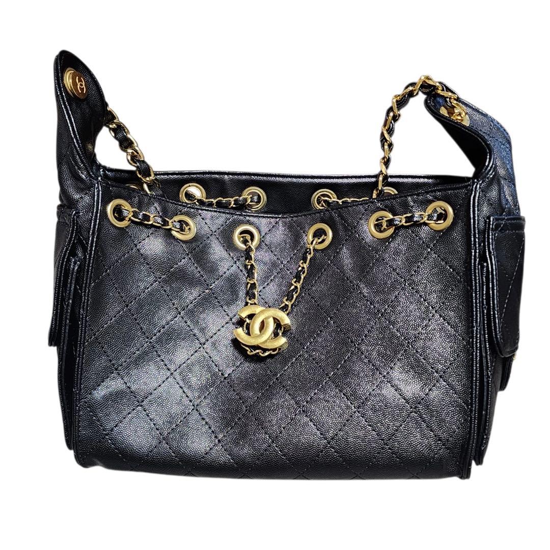 ノ*読様 CHANEL　トートバッグ　ショルダー　ゴールドチェーン　ノベルティ