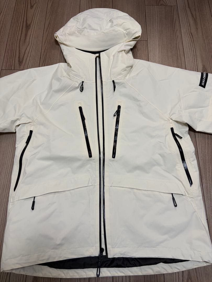 SALOMON ホワイト スノーボードジャケット