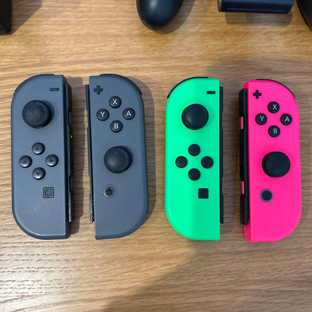 Nintendo Switch Joy-Con 4本　グレー　ネオン　本体