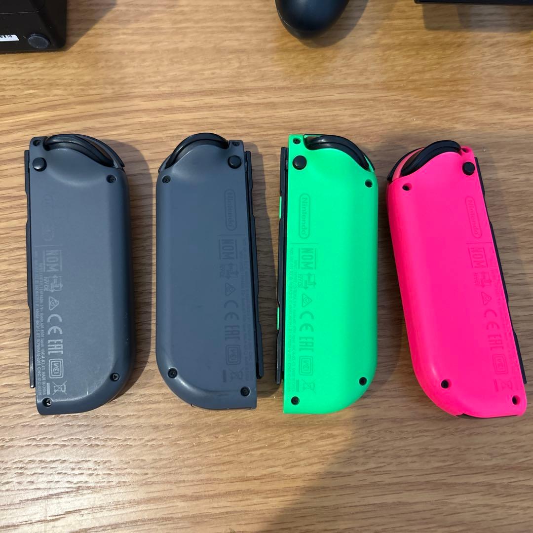 Nintendo Switch Joy-Con 4本　グレー　ネオン　本体