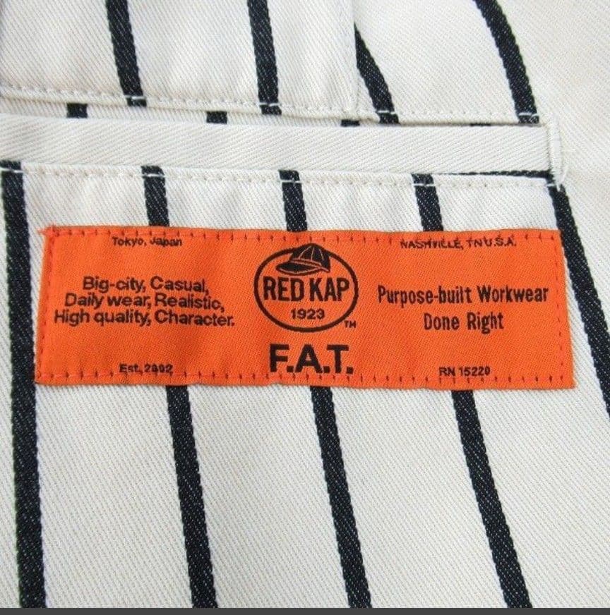 板*僧様 RED KAP×FAT/ THREEKAP/ストライプ パンツ/TIT