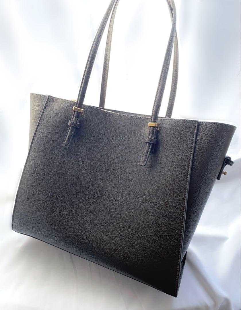 CHARLES & KEITH クラシックダブルハンドル トートバッグ　ブラウン