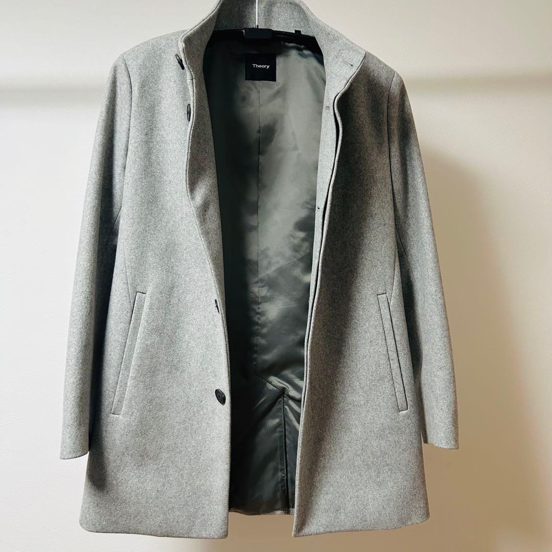 【未使用級】Theory セオリー ベルビン カシミヤ スタンドカラーコート S