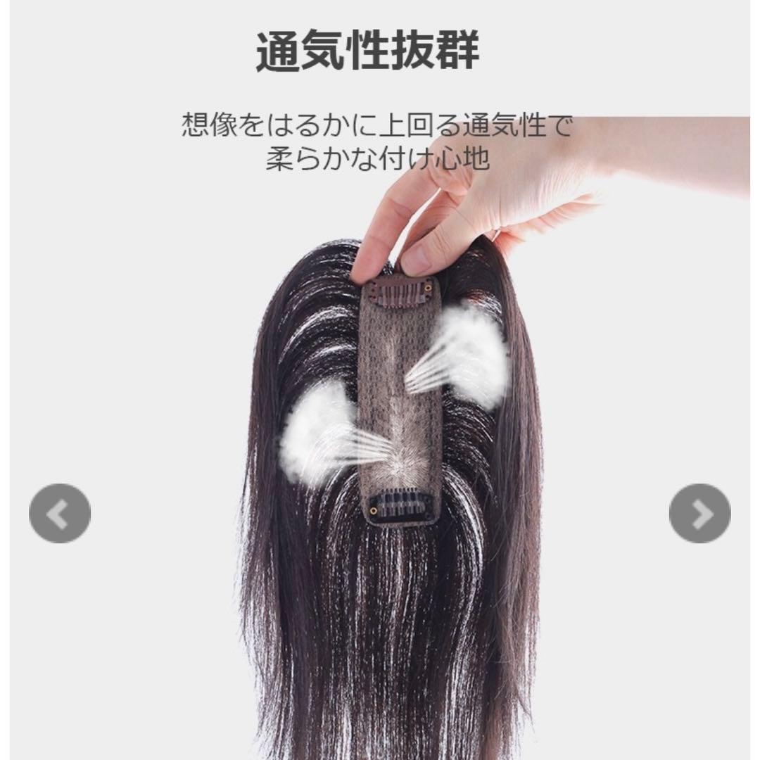 値下げ！私元気　部分ウィッグ　分け目タイプ　BK