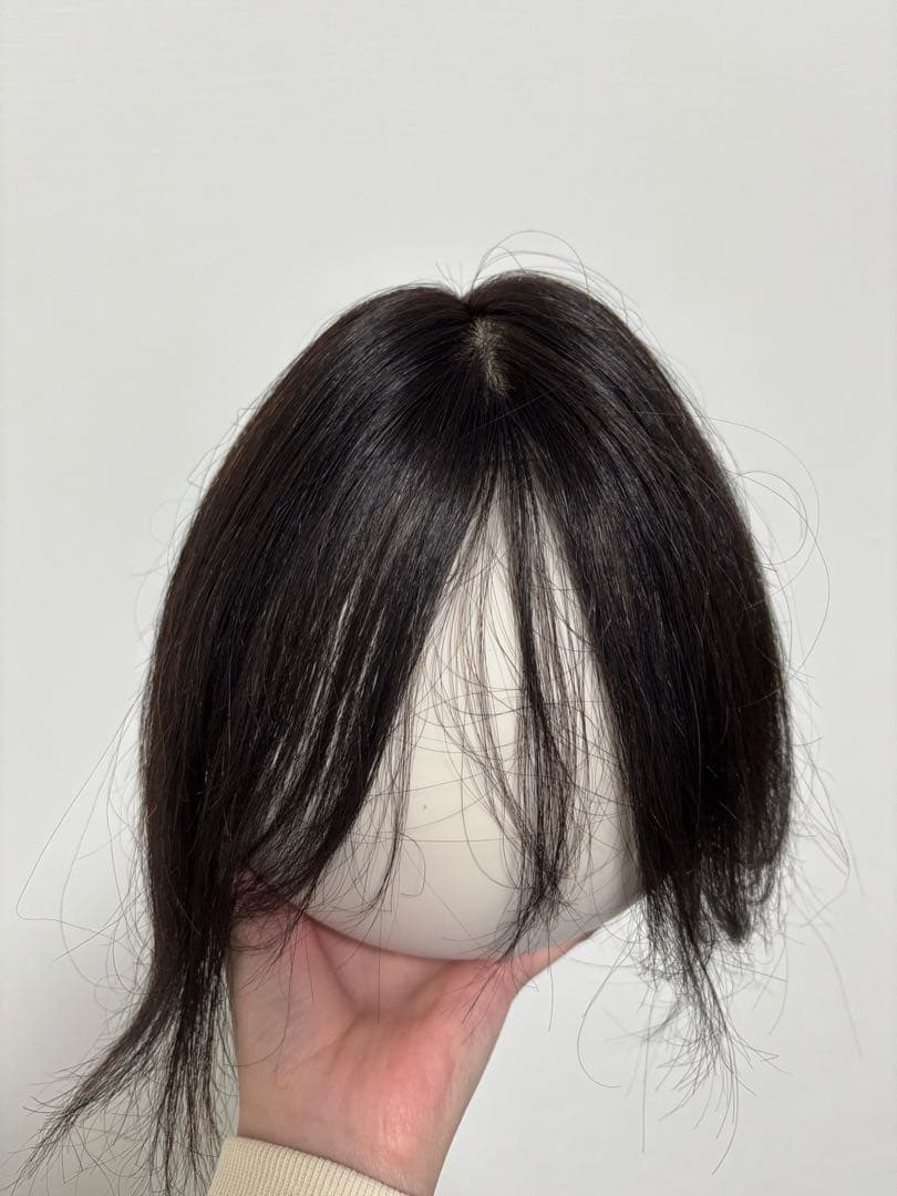 値下げ！私元気　部分ウィッグ　分け目タイプ　BK