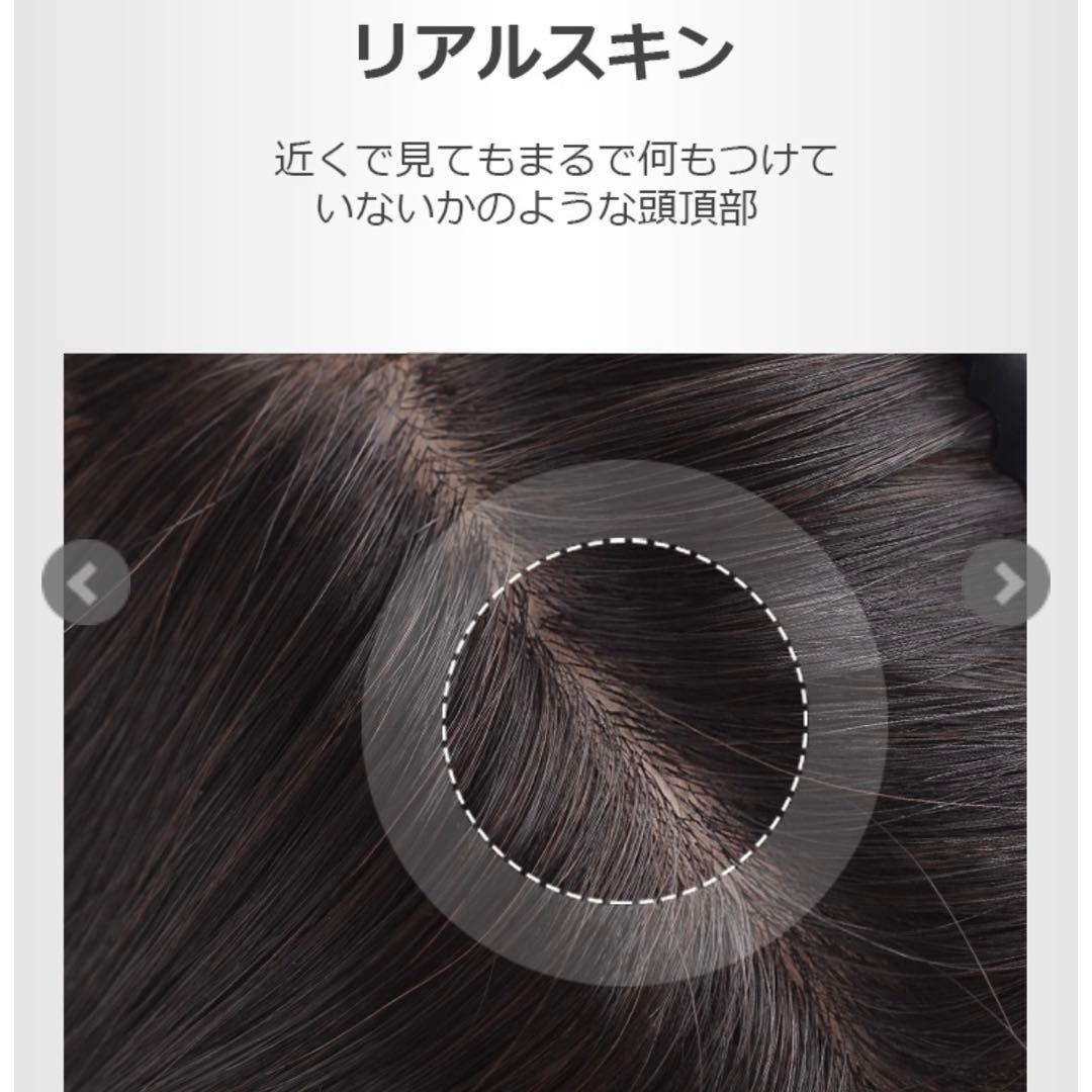 値下げ！私元気　部分ウィッグ　分け目タイプ　BK