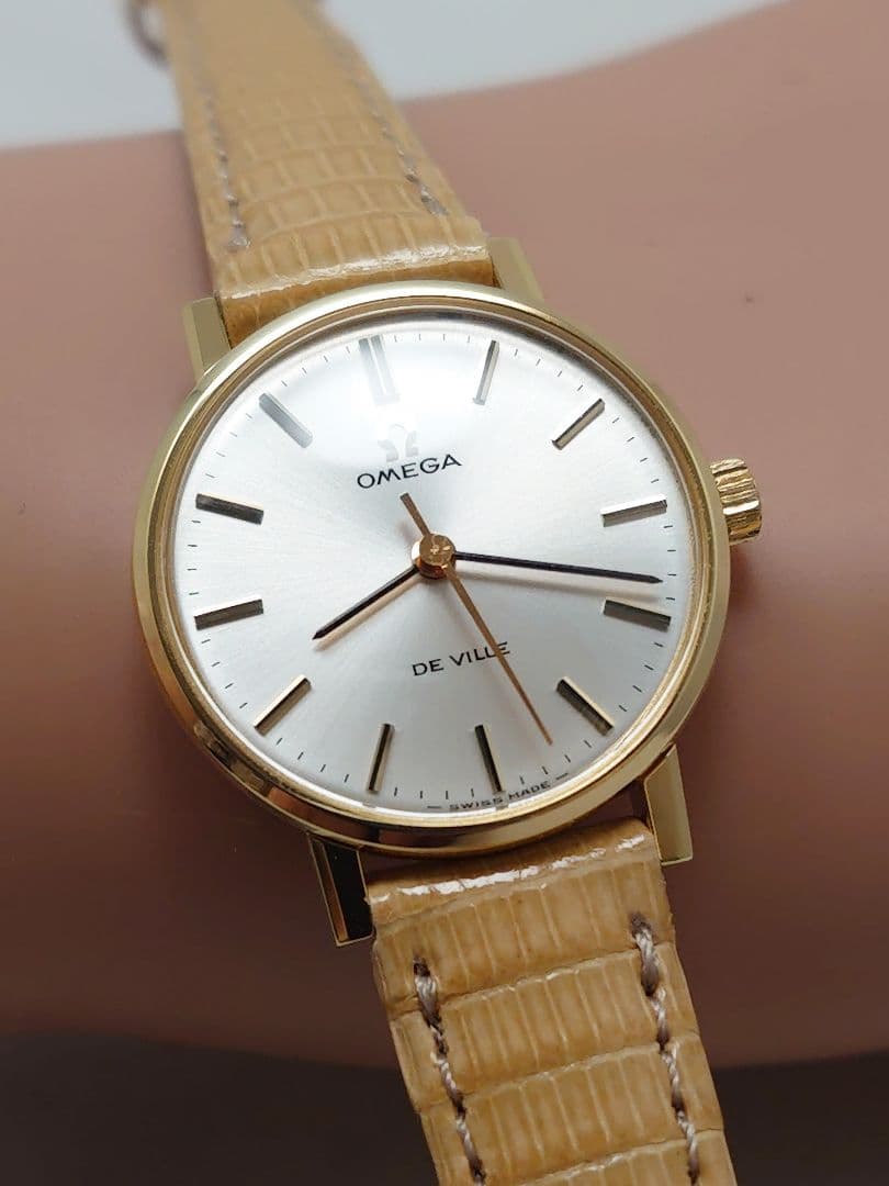 OH済 1970年製 オメガ デビル レディース 秒針付き 手巻き 極上品