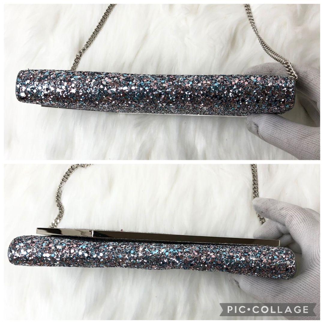 【Tu☆】ジミーチュウ チェーン ショルダー パーティバッグ グリッター