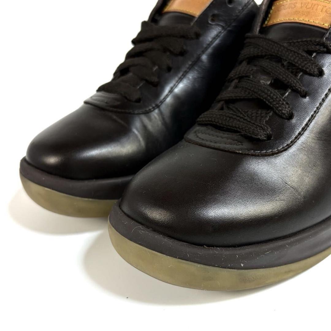 【美品】ルイ ヴィトン レザー スニーカー 35サイズ イタリア製 元袋付き