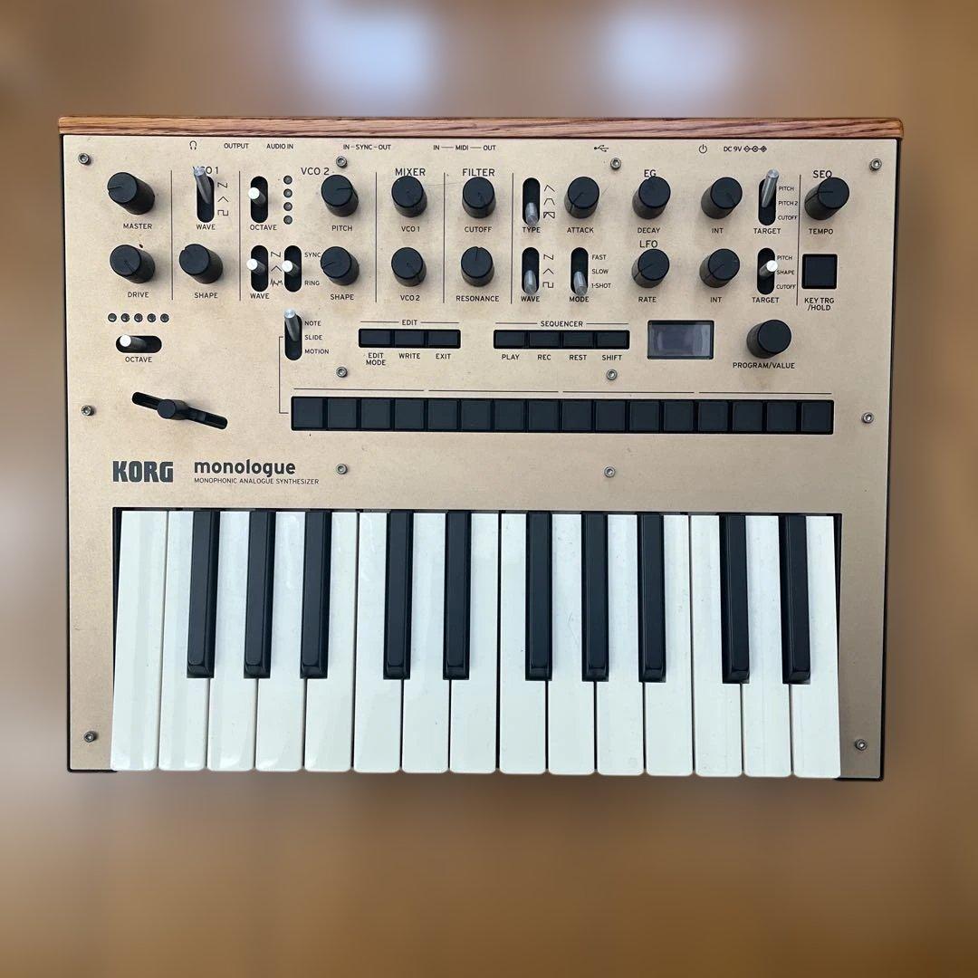KORG monologue アナログシンセサイザー ゴールド