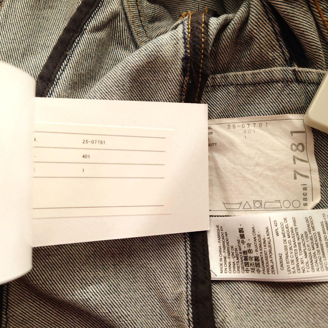 *★Levi's x sacai★Women's デニムジャケット貴重なサイズ1