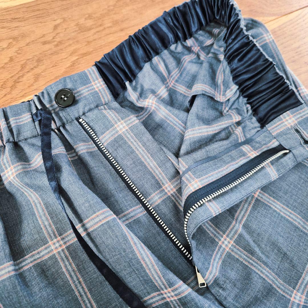 BLAMINK チェック イージー パンツ コート Drawer ブラミンク