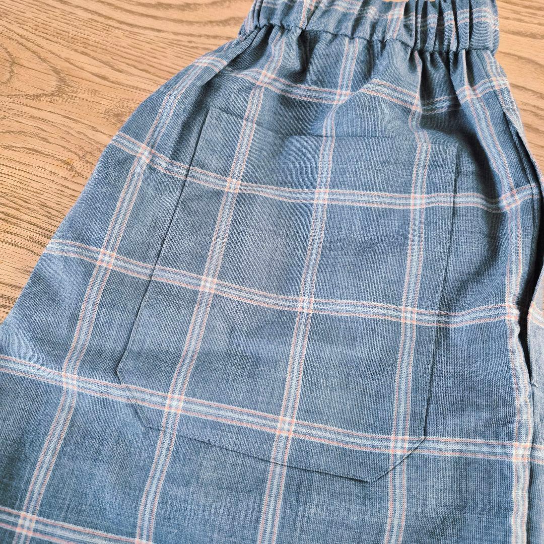 BLAMINK チェック イージー パンツ コート Drawer ブラミンク