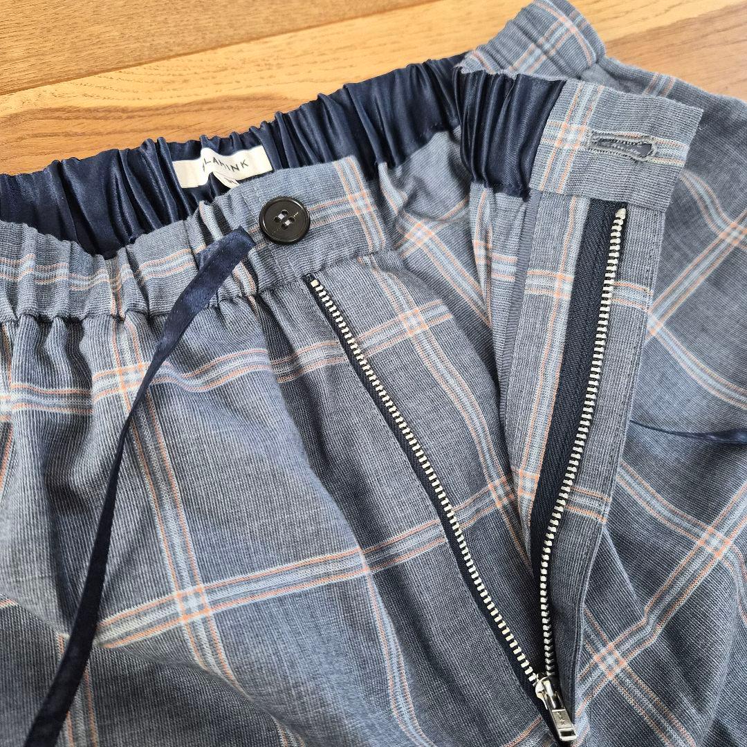 BLAMINK チェック イージー パンツ コート Drawer ブラミンク
