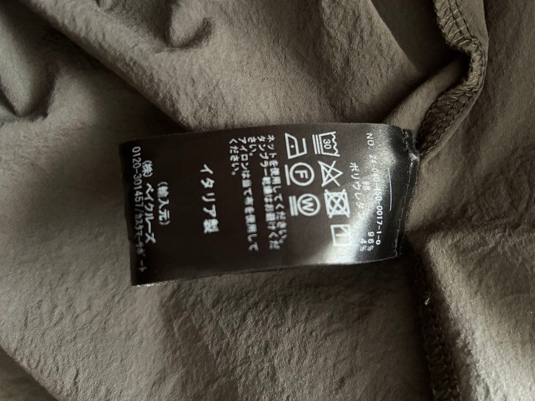 ALBUM DI FAMIGLITA グレー シャツワンピース