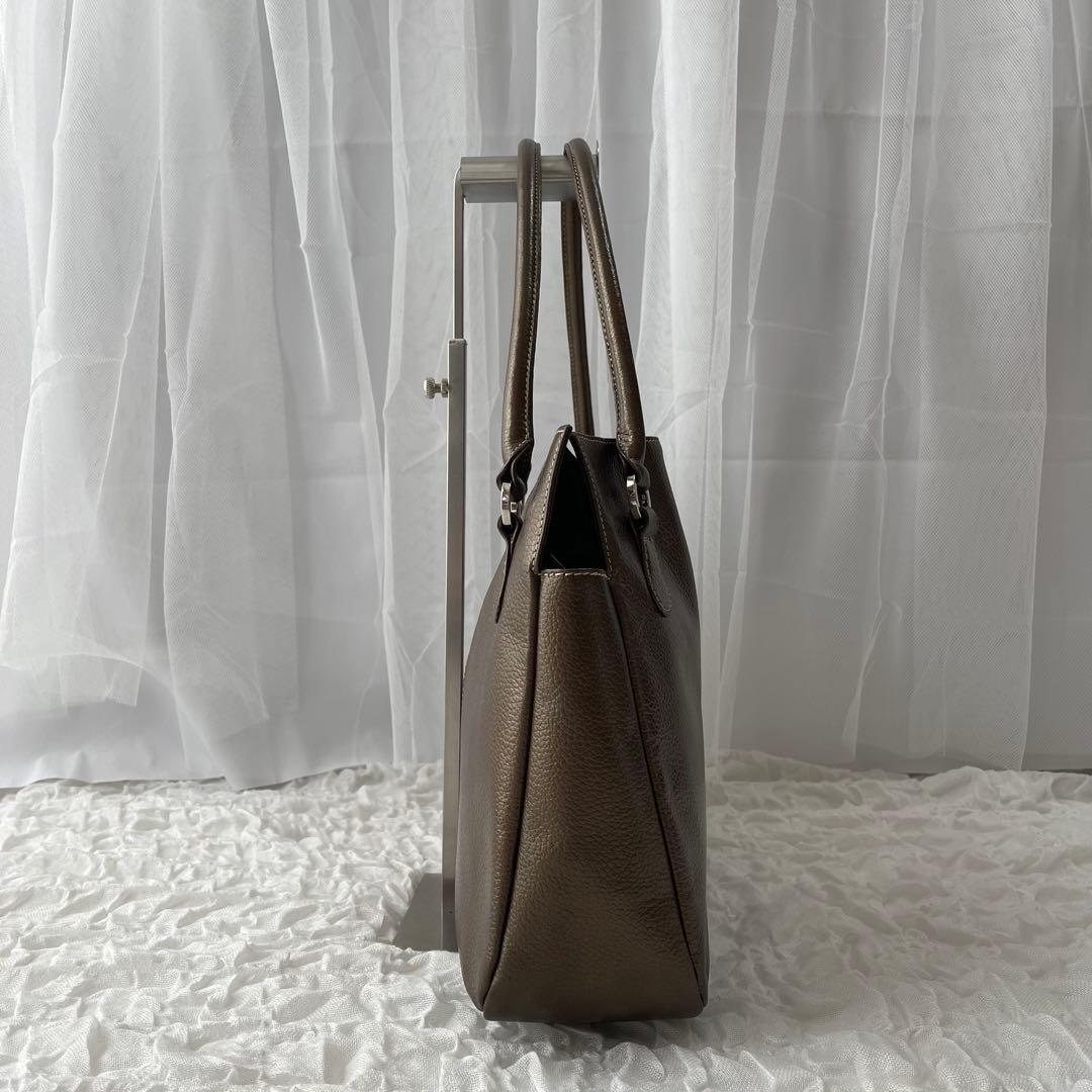 HAMANO ハマノ 濱野皮革工藝 本革 レザートートバッグ ブロンズ