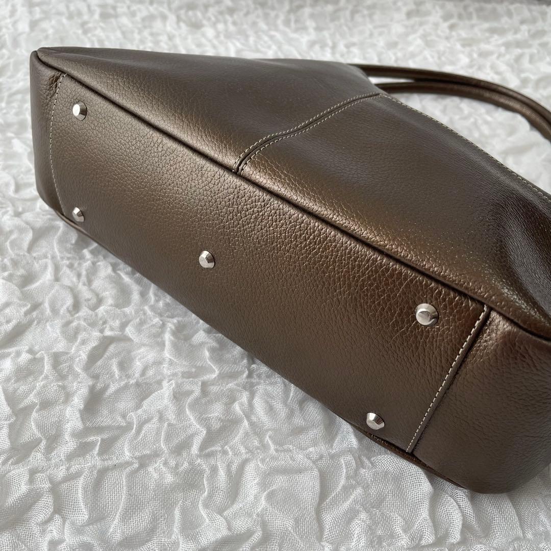 HAMANO ハマノ 濱野皮革工藝 本革 レザートートバッグ ブロンズ