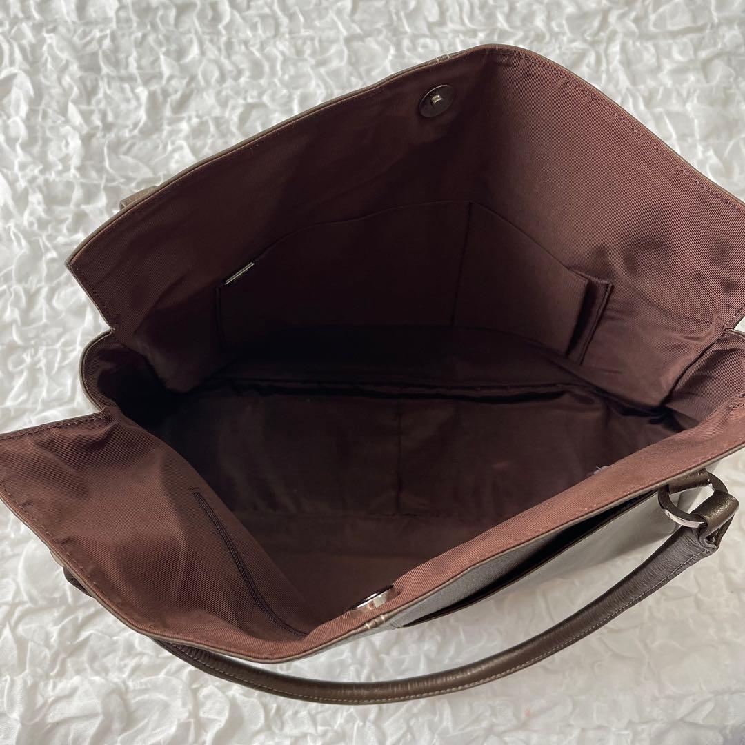 HAMANO ハマノ 濱野皮革工藝 本革 レザートートバッグ ブロンズ