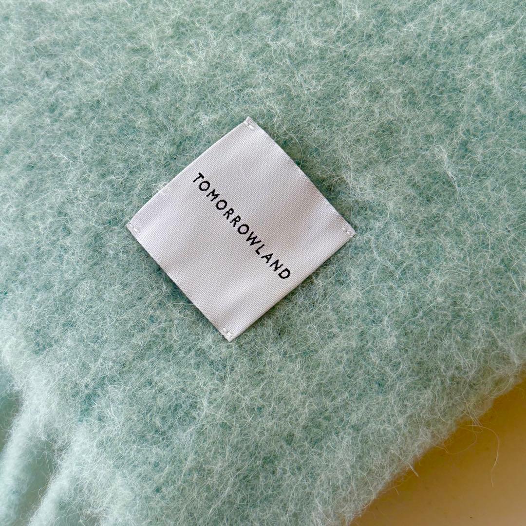 【ほぼ新品】TOMORROWLAND ミントグリーン マフラー ストール