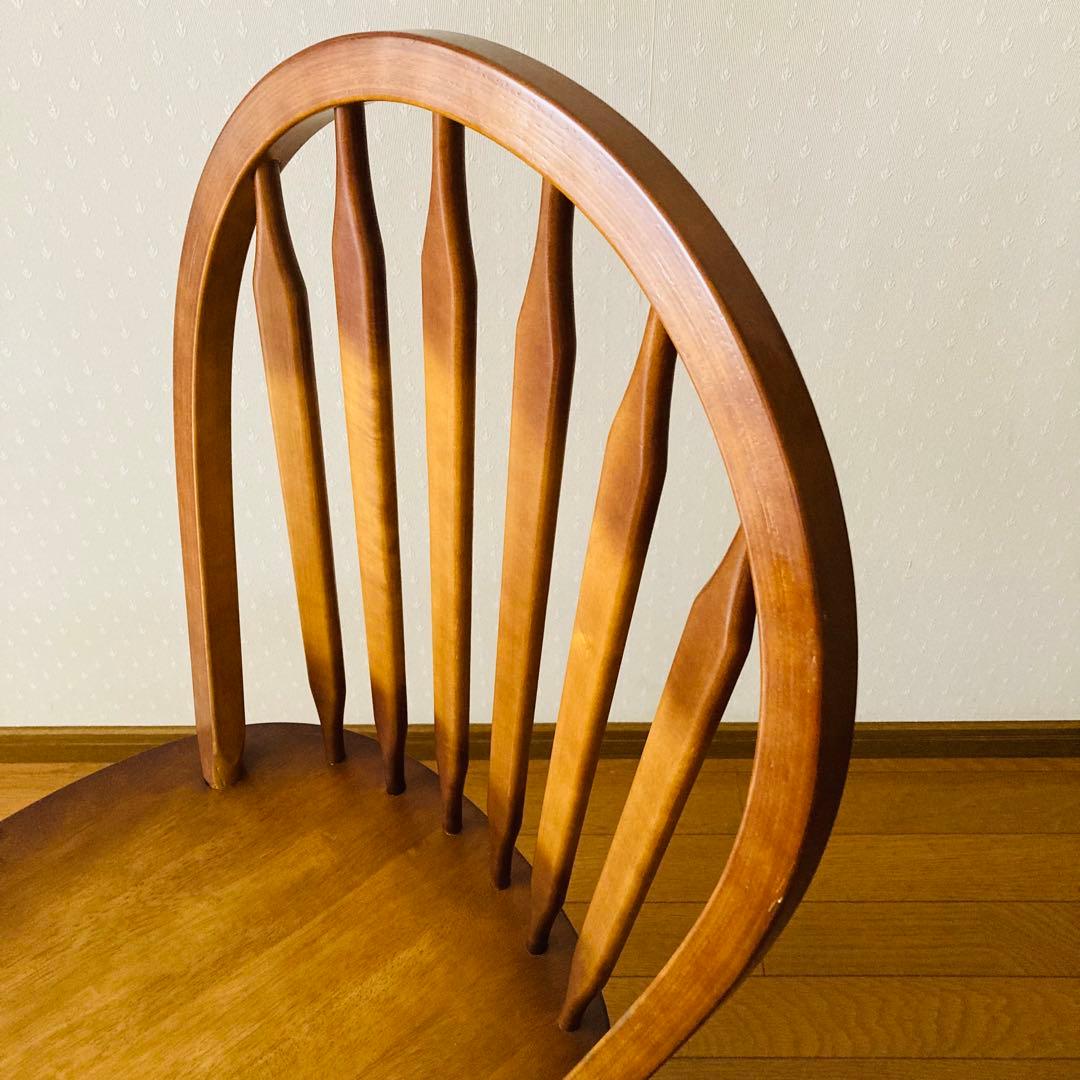 おしゃれ！一点物！フープバックチェア 天然木 ダイニングチェア 無垢材