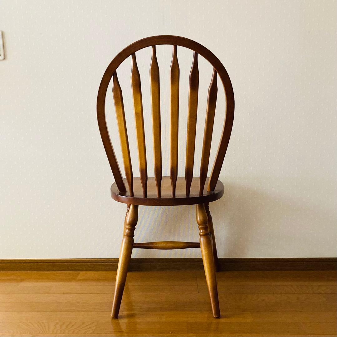 おしゃれ！一点物！フープバックチェア 天然木 ダイニングチェア 無垢材