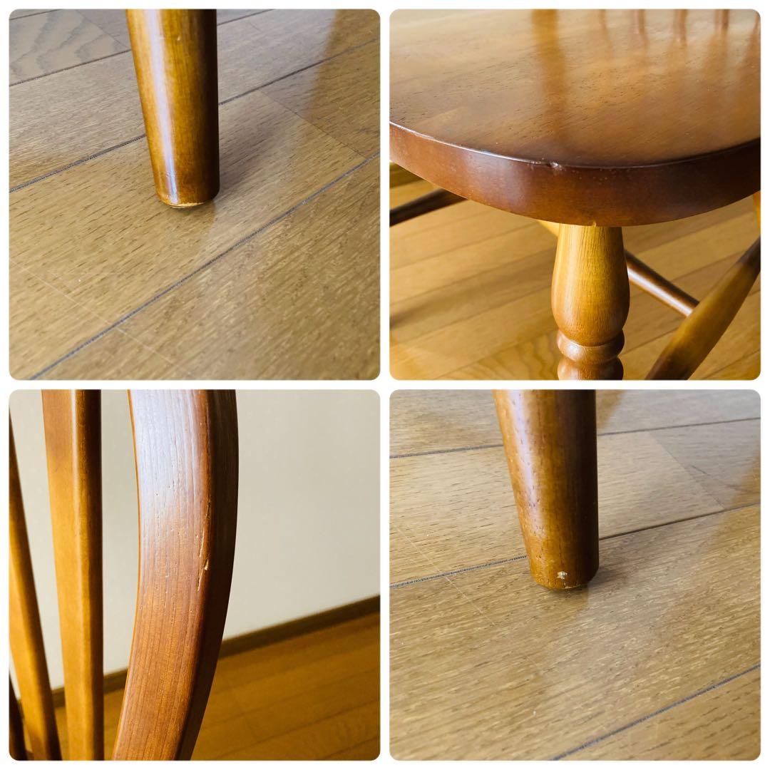 おしゃれ！一点物！フープバックチェア 天然木 ダイニングチェア 無垢材